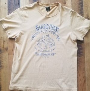 ⚡Lucky Brand Music Buddah Graphic Tee | Medium